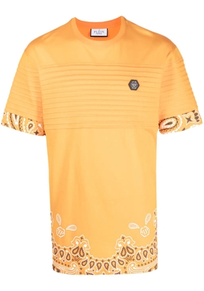 Philipp Plein bandana-print short-sleeve T-shirt - Orange