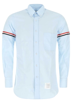 Thom Browne RWB-stripe long-sleeve shirt - Blue