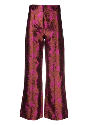 DESTREE Yoshitomo jacquard trousers - Brown