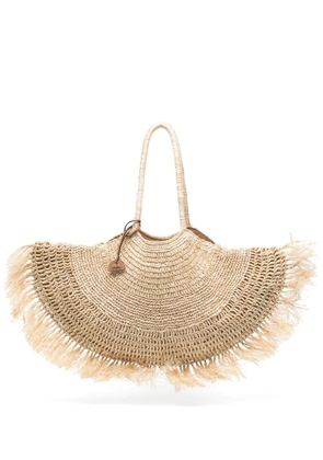 Cult Gaia Lucia raffia-design tote bag - Neutrals