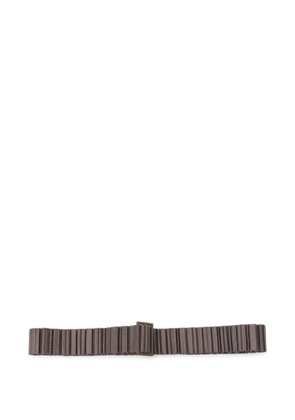 Pleats Please Issey Miyake pleated buckle belt - Brown