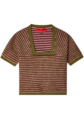 Eckhaus Latta Amoretto square-neck T-shirt - Multicolour