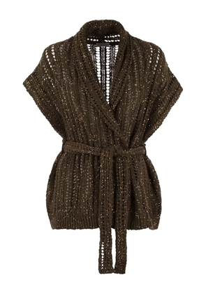 Brunello Cucinelli Dazzling cardigan - Brown