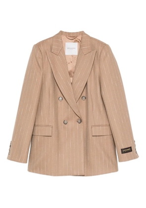 ERMANNO FIRENZE double-breasted striped blazer - Neutrals