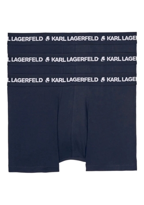 Karl Lagerfeld logo-waistband boxer pack - Blue
