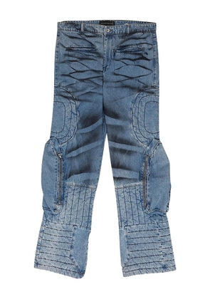 Who Decides War whiskering-effect jeans - Blue