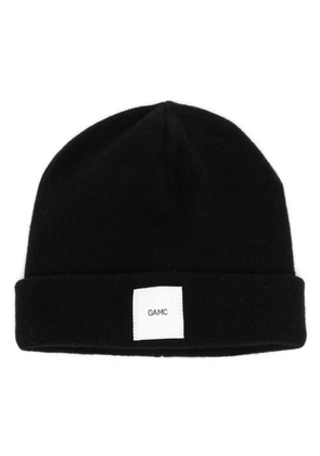 OAMC Whistler logo-patch beanie - Black