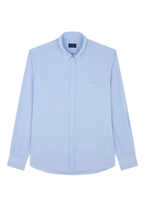 Paul & Shark shark embroidery cotton poplin shirt - Blue
