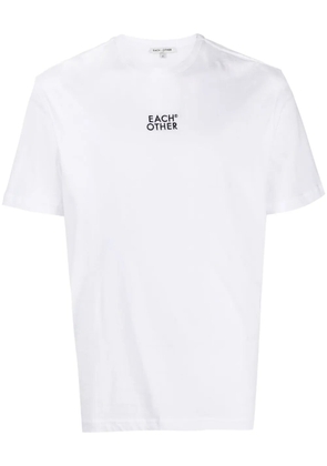 Each X Other logo-embroidered cotton T-shirt - White