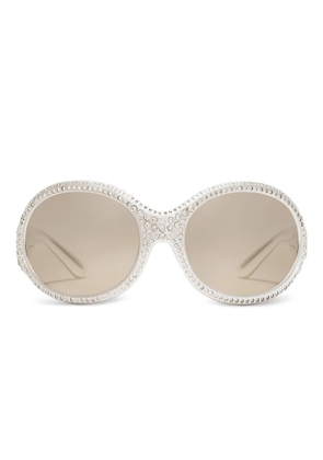 Dolce & Gabbana Eyewear oval-frame sunglasses - White