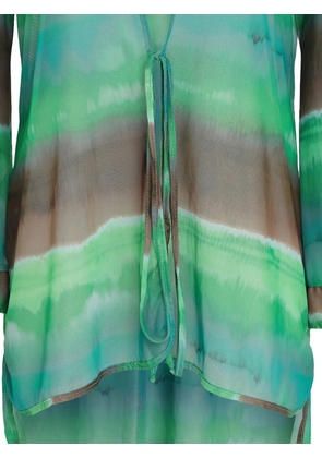 Amir Slama tulle beach cover-up - Green