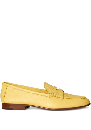 Polo Ralph Lauren pebbled-leather loafers - Yellow
