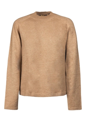 Moorer crew-neck sweater - Neutrals