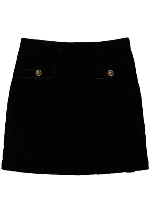 TWINSET logo-engraved mini skirt - Black
