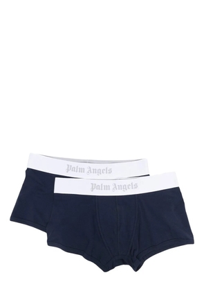 Palm Angels logo-waistband boxers - Blue