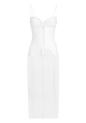 Dolce & Gabbana corset-style midi dress - White