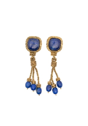 Aurelie Bidermann Miki lapis lazuli drop earrings - Gold