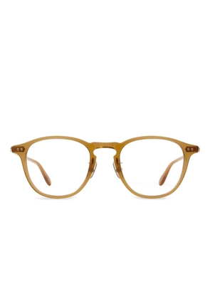 Garrett Leight Hampton J round-frame glasses - Brown