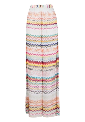 Missoni zigzag wide-leg trousers - Blue