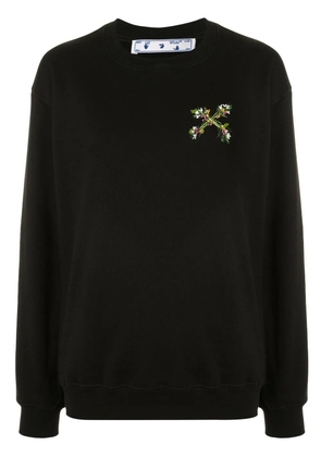 Off-White Flowers Arrows sweatshirt - Black