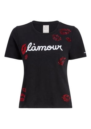 Cinq A Sept kissing booth lips T-shirt - Black