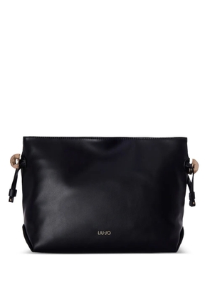 LIU JO medium logo-detail shoulder bag - Black