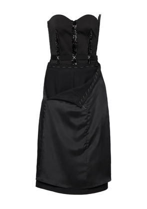 Maison Margiela strapless midi dress - Black