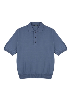 Zanone crêpe cotton polo shirt - Blue