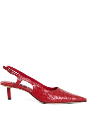 Essentiel Antwerp crocodile-effect heeled pumps - Red