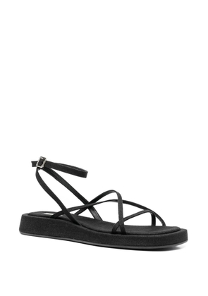GIABORGHINI Rosie crossover-strap sandals - Black