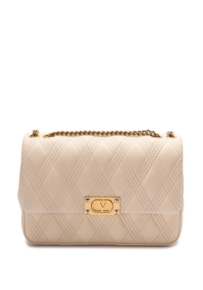 Valentino Garavani leather shoulder bag - Neutrals