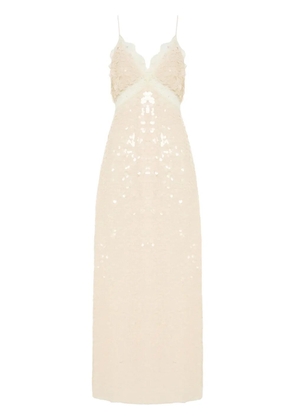 LoveShackFancy Olmine maxi dress - Neutrals