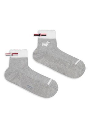 Thom Browne Hector-intarsia socks - Grey