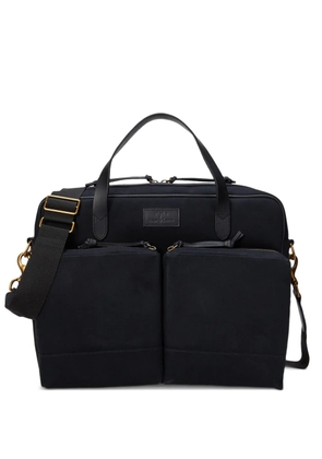 Polo Ralph Lauren leather-trim laptop bag - Black