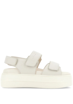 Hogan straped leather sandals - Neutrals