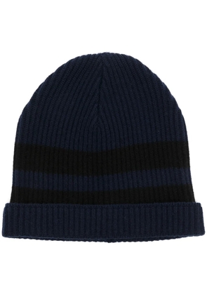 Cashmere In Love Bia cashmere striped beanie - Blue