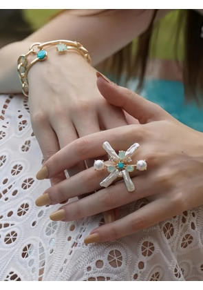 ATELIER MON pearl ring - Neutrals