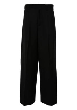 Simone Rocha pleated wide-leg trousers - Black