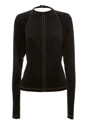 JW Anderson open-back long-sleeve top - Black