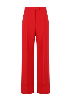Valentino Garavani turn-up hem trousers - Red