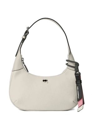 Karl Lagerfeld Ikon grainy shoulder bag - White