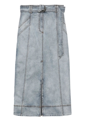 Aje two-tone midi denim skirt - Blue
