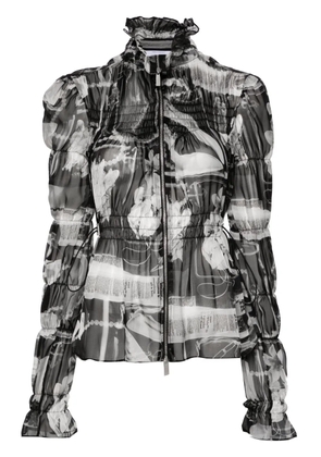 Off-White Xray silk blouse - Black