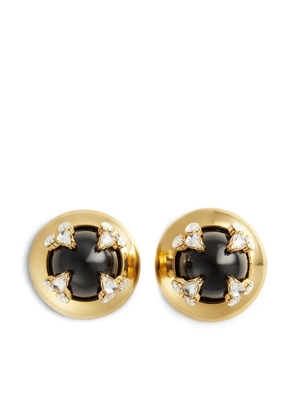 DSQUARED2 crystal-embellished stud earrings - Gold