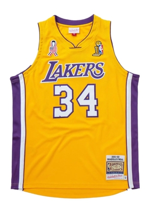 Mitchell & Ness x La Lakers logo-print vest - Yellow