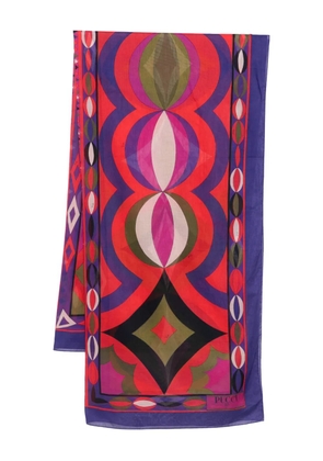 PUCCI abstract-print pareo skirt - Purple