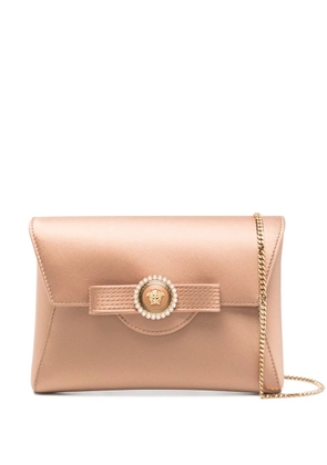 Versace Crystal Ribbon clutch - Brown