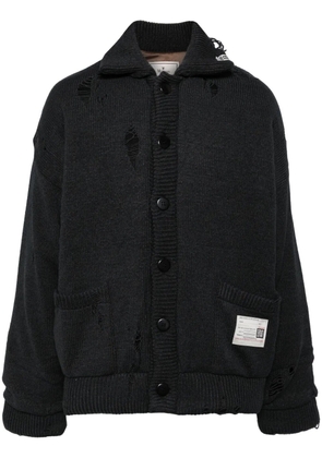 Maison MIHARA YASUHIRO distressed cardigan - Black