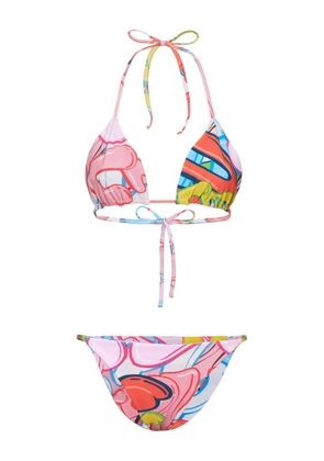Philipp Plein Bombing Graffiti bikini - Pink