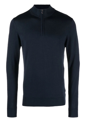 Sunspel high-neck long-sleeve jumper - Blue